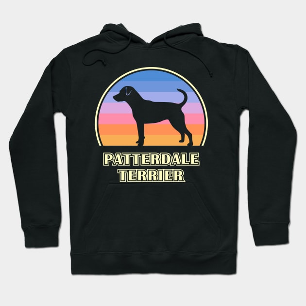 Patterdale Terrier Vintage Sunset Dog Hoodie by millersye